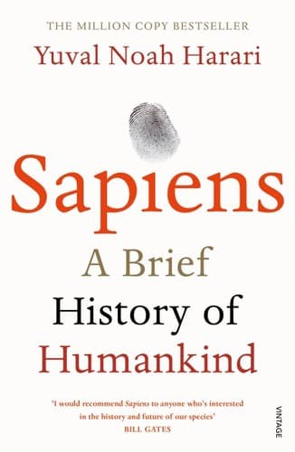 Sapiens: A Brief History of Humankind book cover