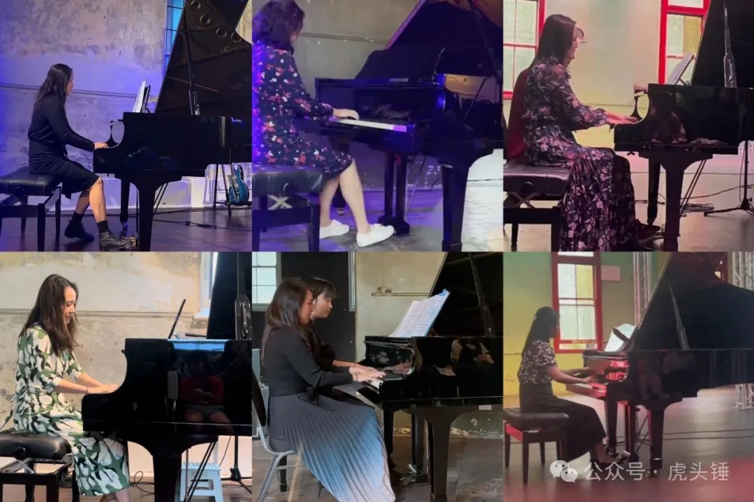 Sally performing at several recitals