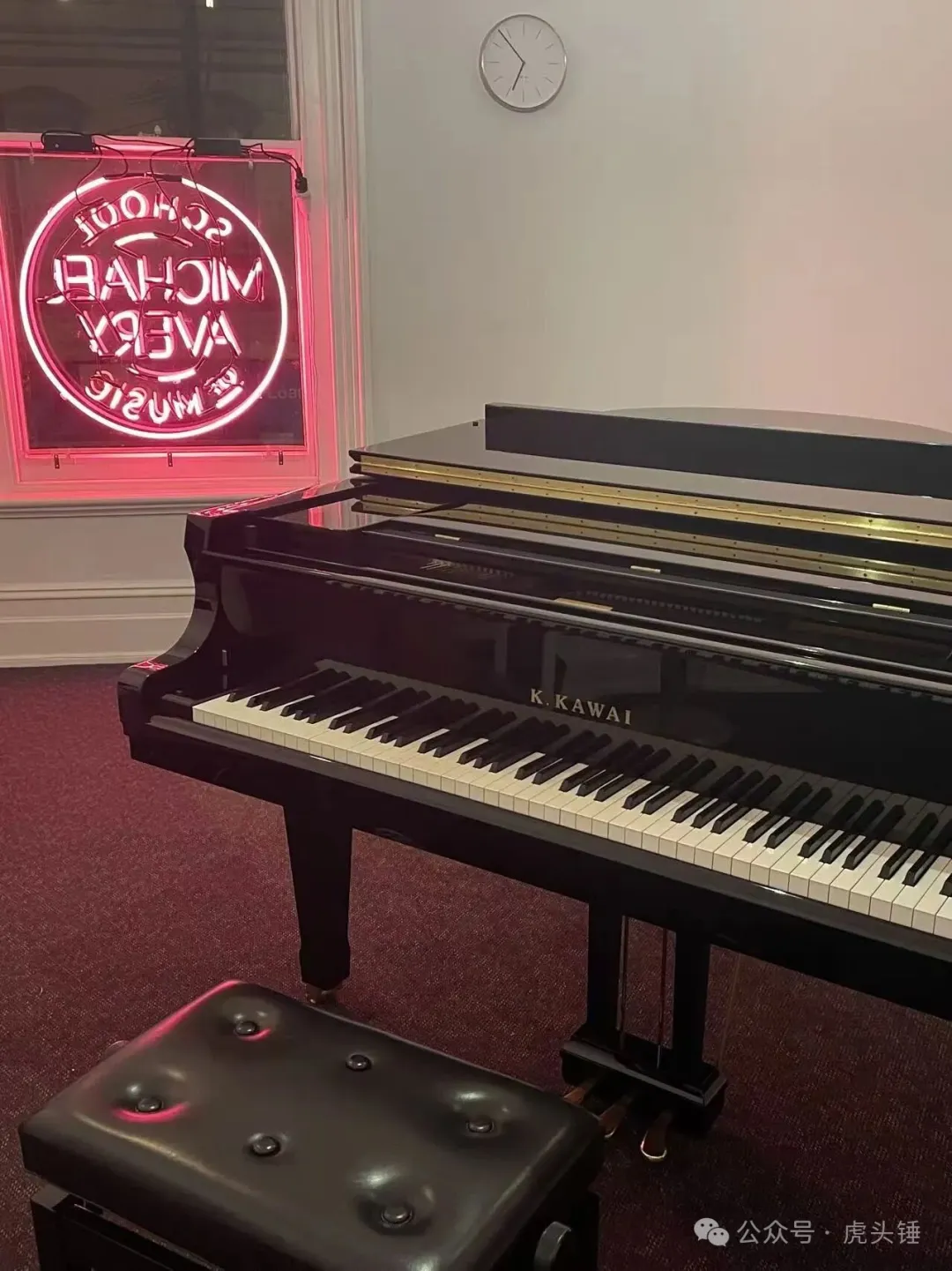 The piano that accompanies Sally's practice